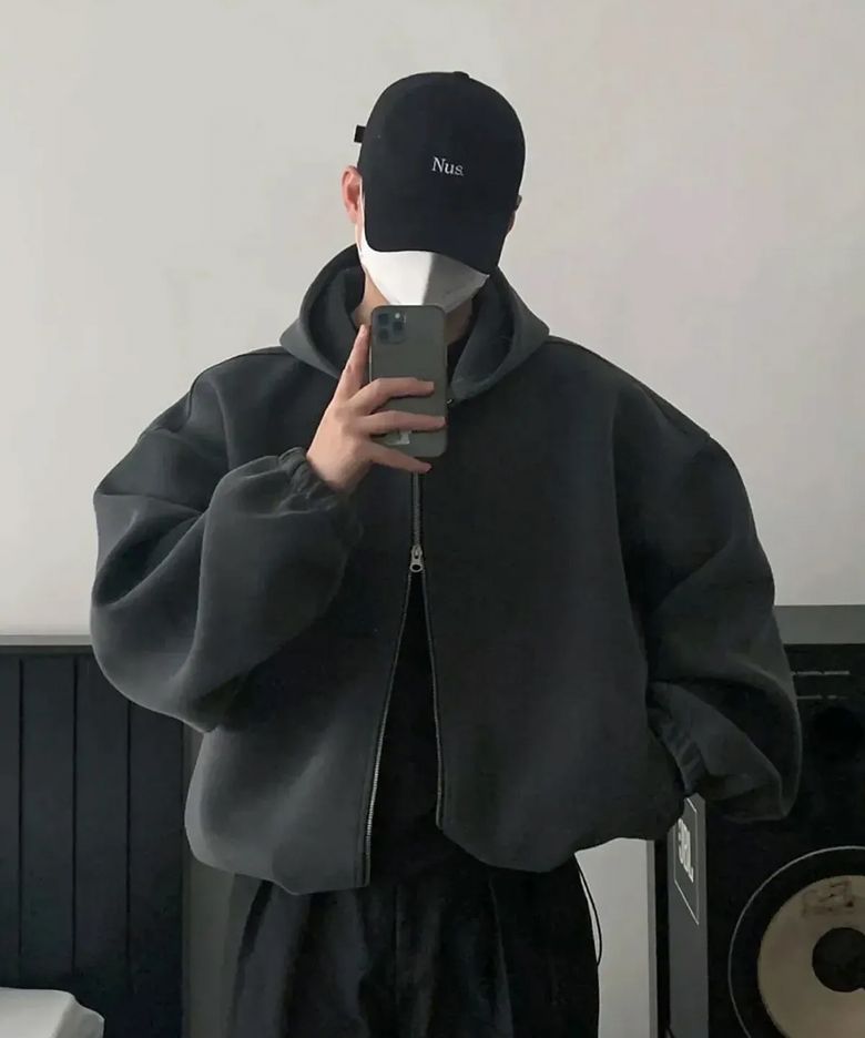 YEI 후드 자켓 (차콜)