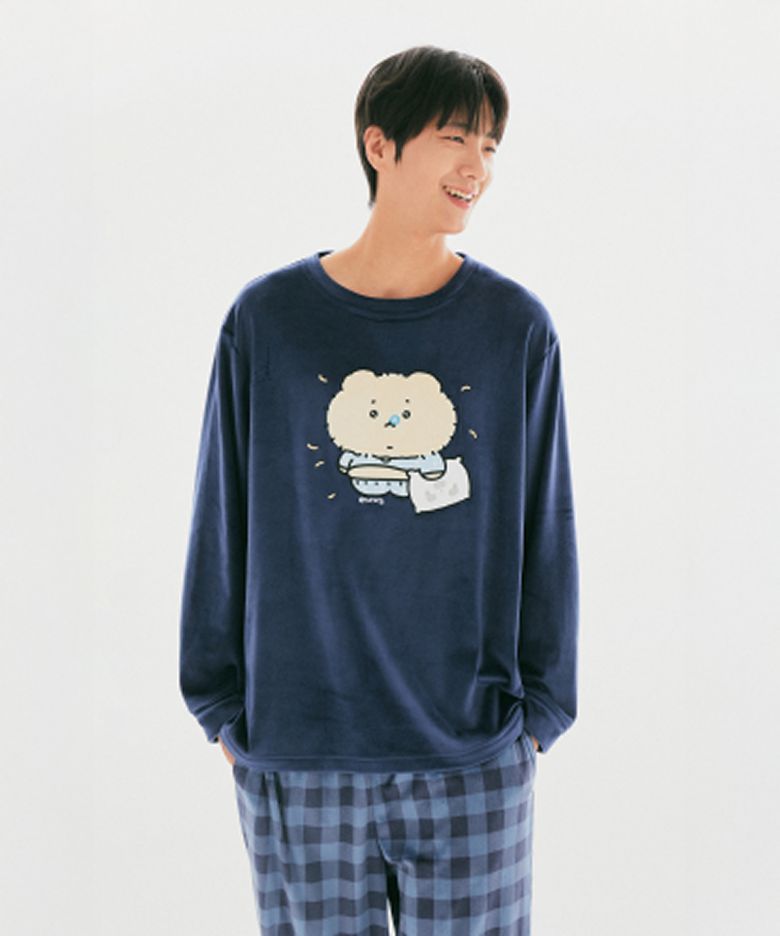 [망그러진곰] 라운드넥 파자마(Blue)_SPPPG4VU14