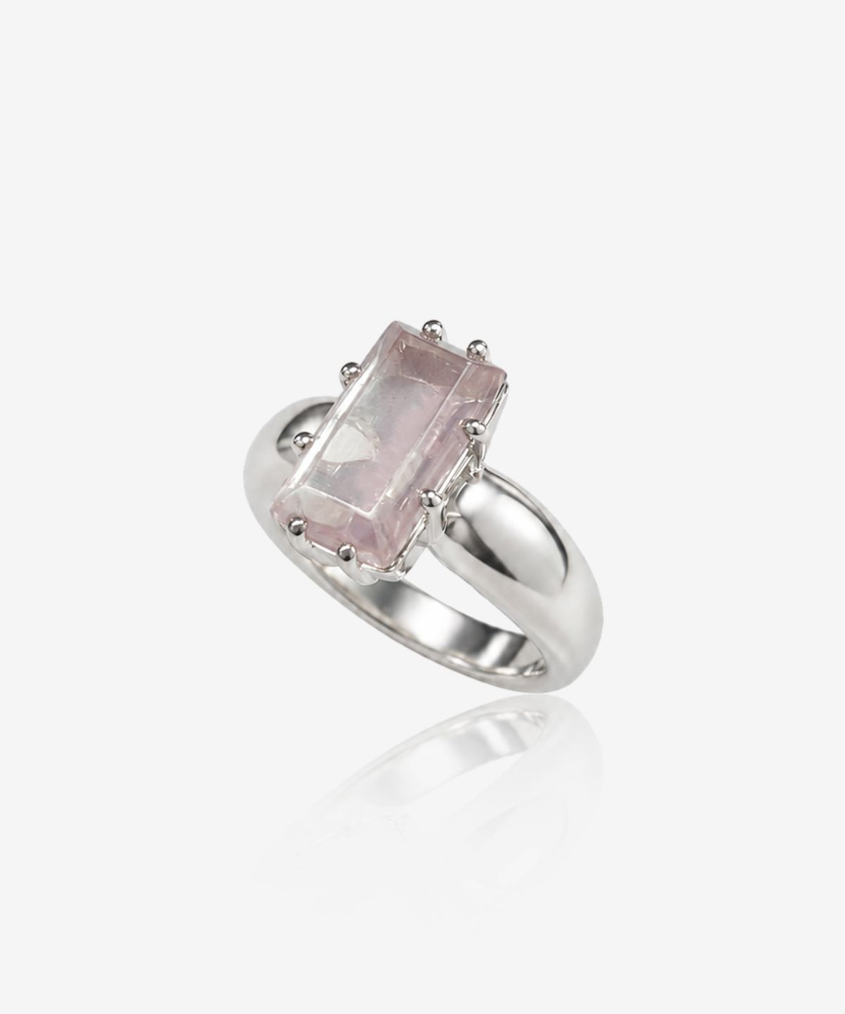 영리영리(YLYL) Mont ring Silver, ROSE QUARTZ