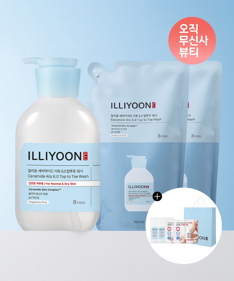 세라마이드 아토 워시 500ml + 500ml 리필 2입 SET+증정+쇼핑백