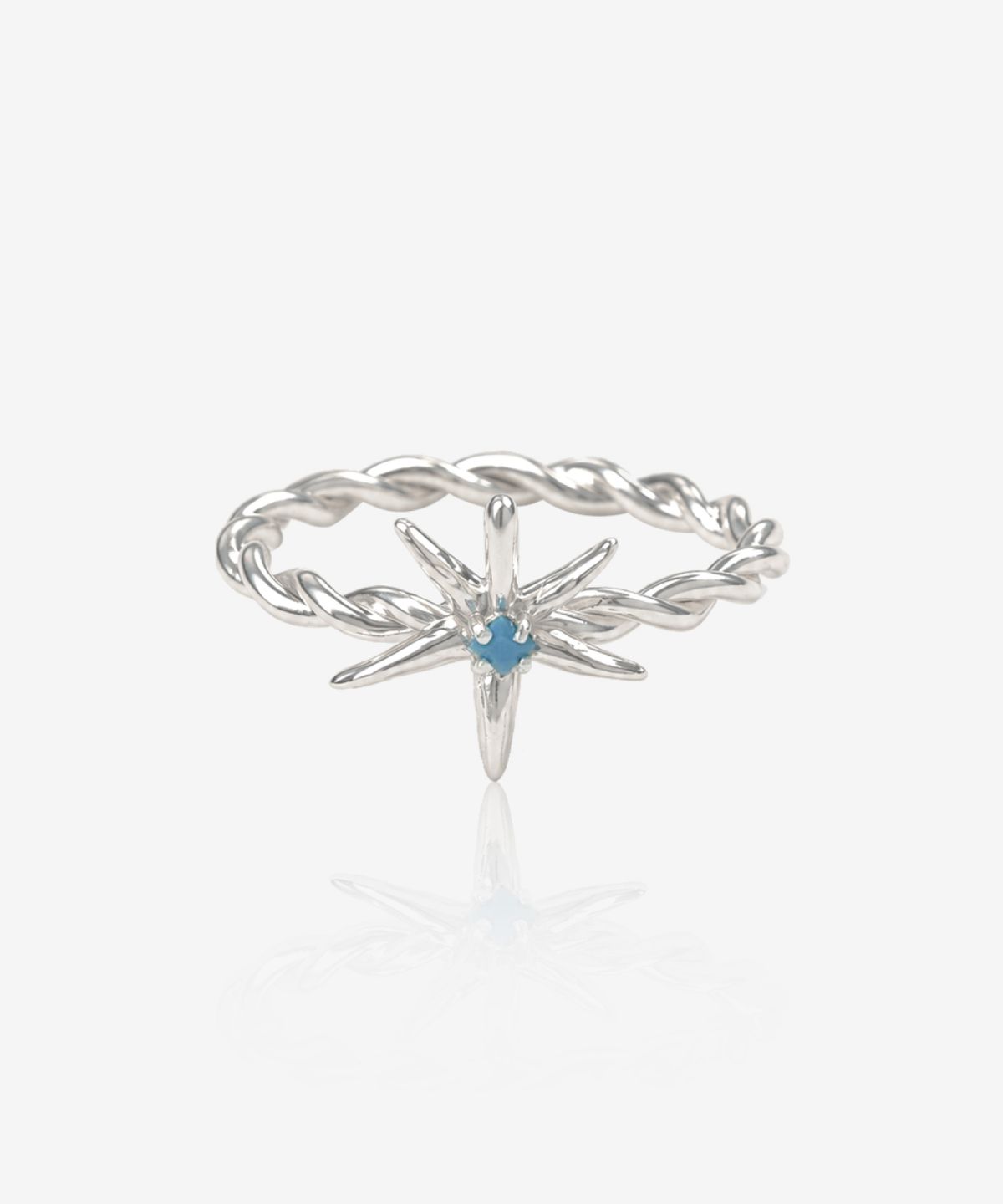 영리영리(YLYL) Tomato crown ring, TURQUOISE