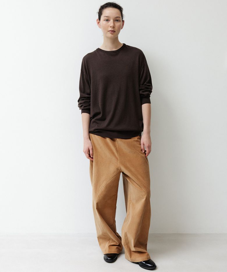 Round Neck Cashmere Knit (brown)