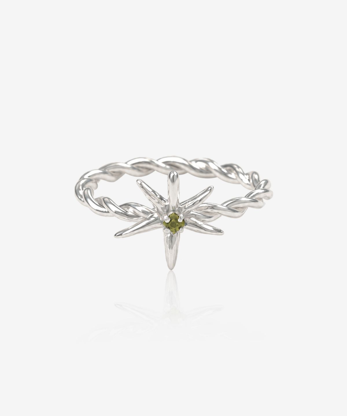 영리영리(YLYL) Tomato crown ring, PERIDOT