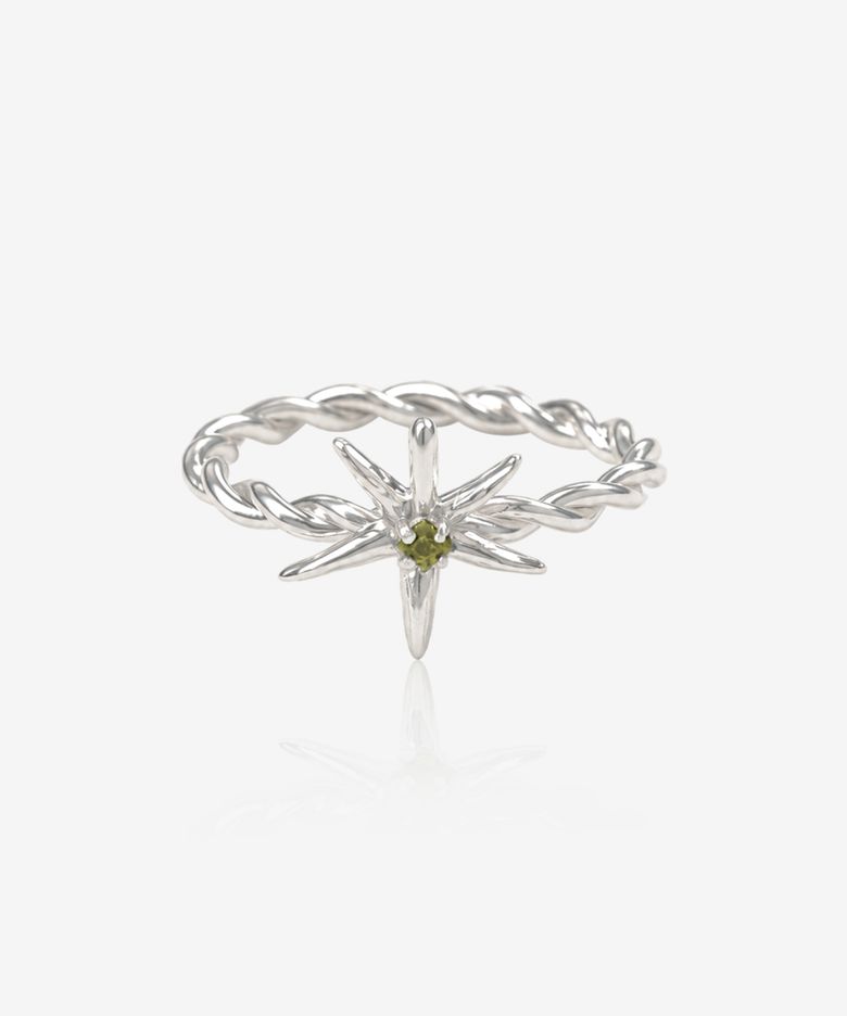 Tomato crown ring, PERIDOT