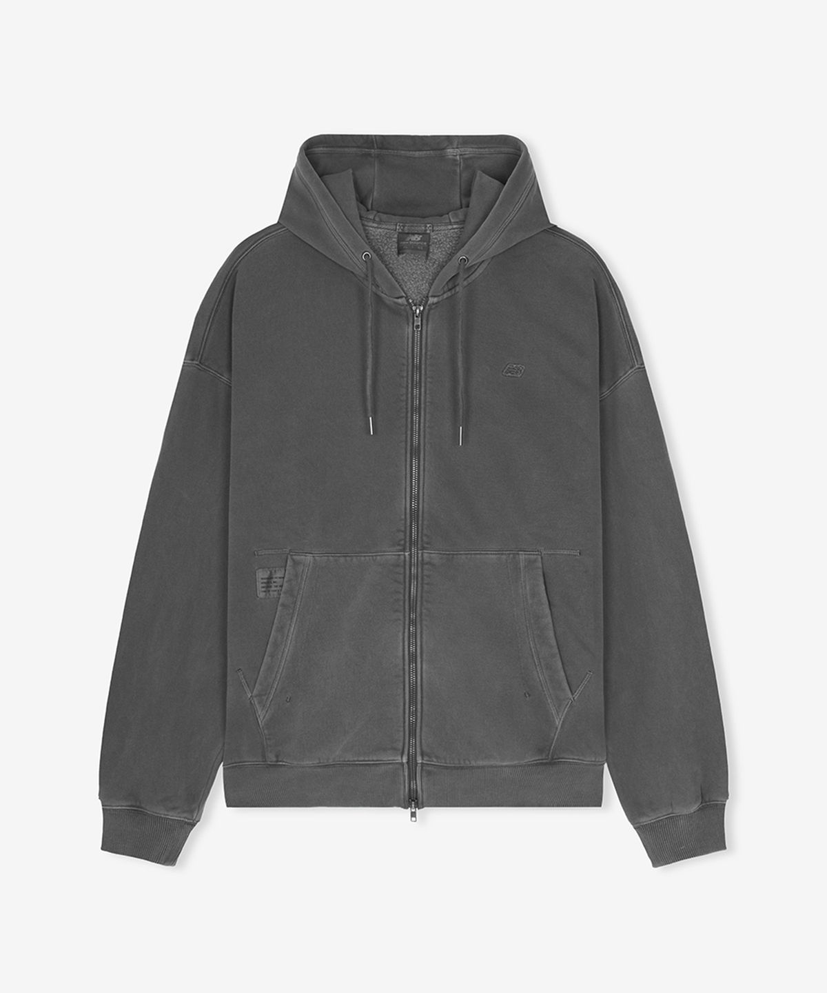 뉴발란스(NEW BALANCE) NBMDG41043 / UNI 플라잉 기모 다잉 후드집업 (D/CHARCOAL)