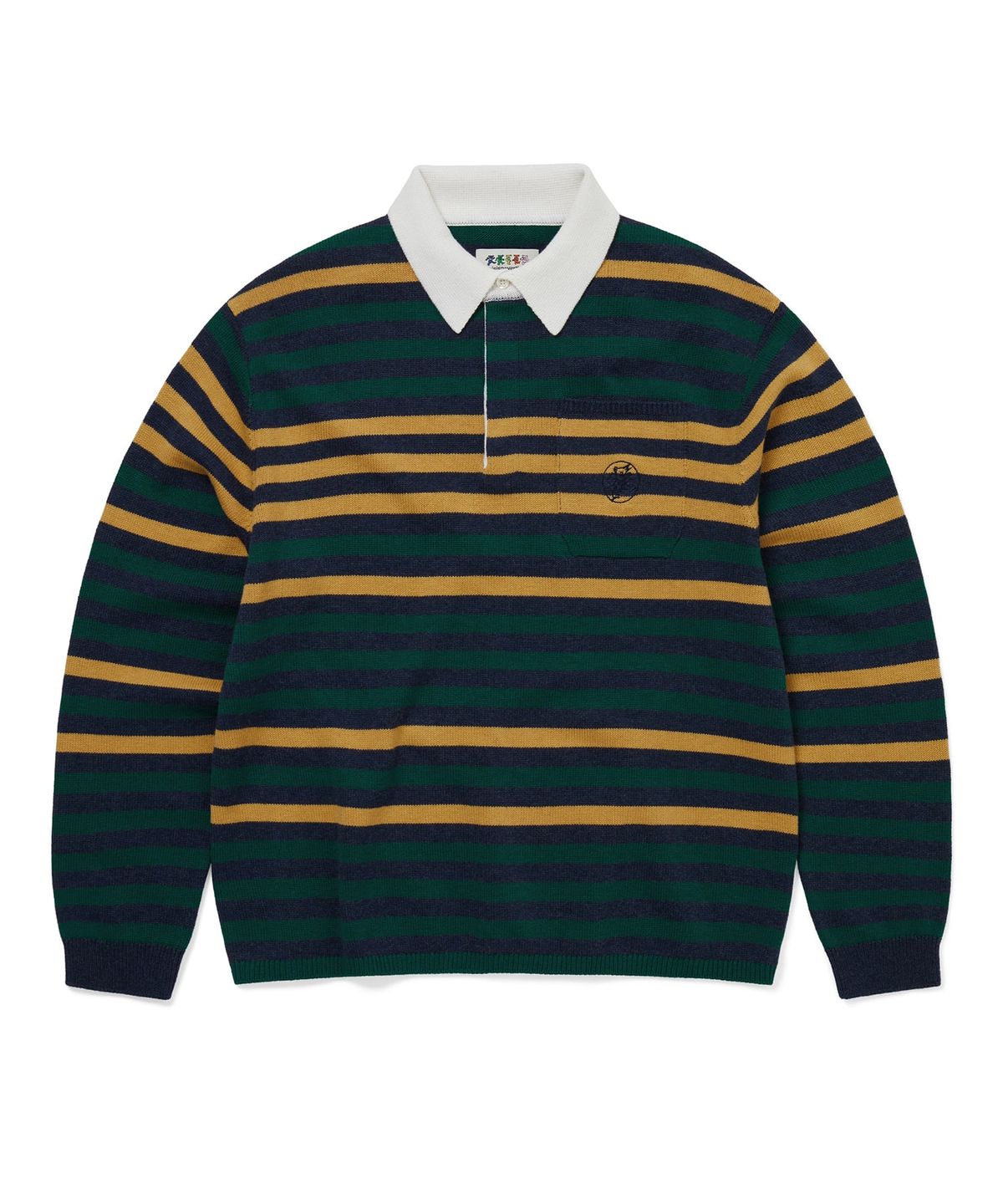 디스이즈네버댓(THISISNEVERTHAT) GD Lightning Bear Rugby Sweater Navy