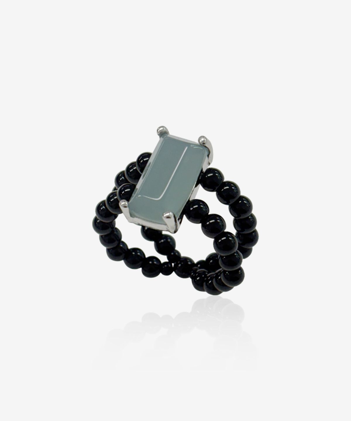 영리영리(YLYL) Mont glass ring, JADE