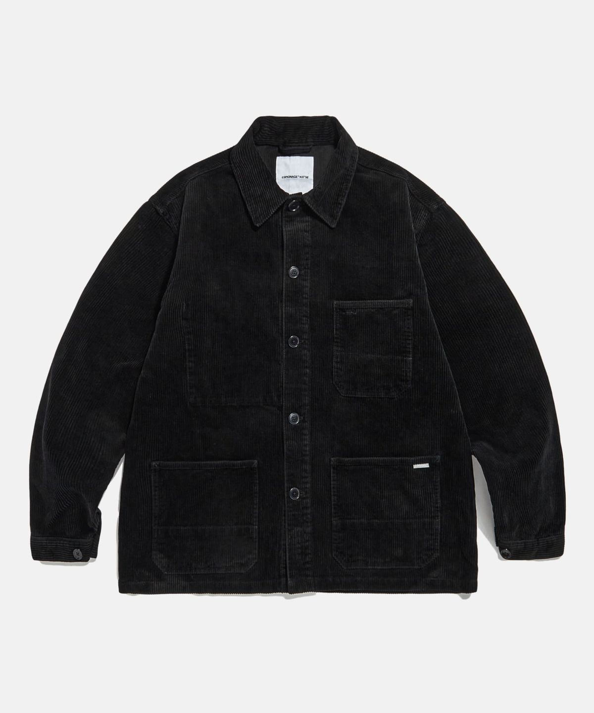 에스피오나지(ESPIONAGE) Corduroy French Work Jacket Ink Black