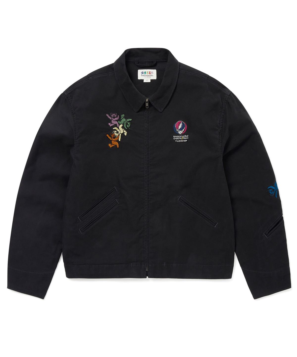 디스이즈네버댓(THISISNEVERTHAT) GD Ol Dancing Bears Work Jacket Off Black