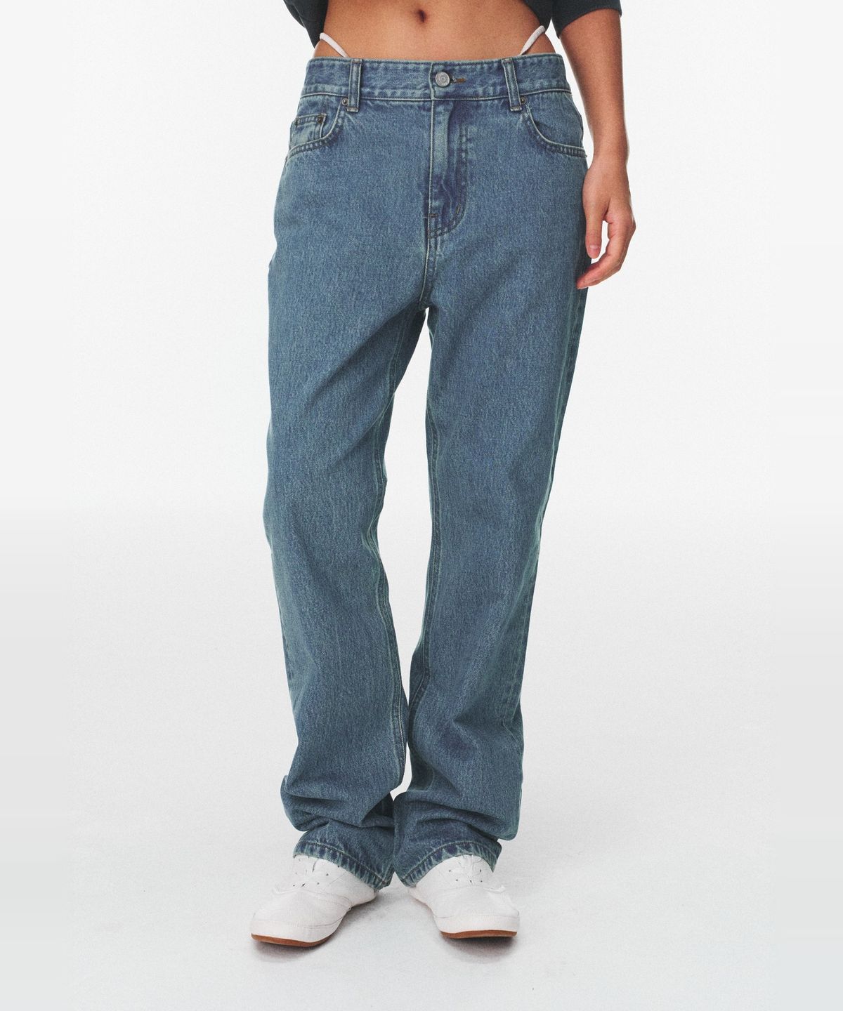 블루브릭(BLUEBRICK) [기장선택] Dean cigarette denim (classic blue)
