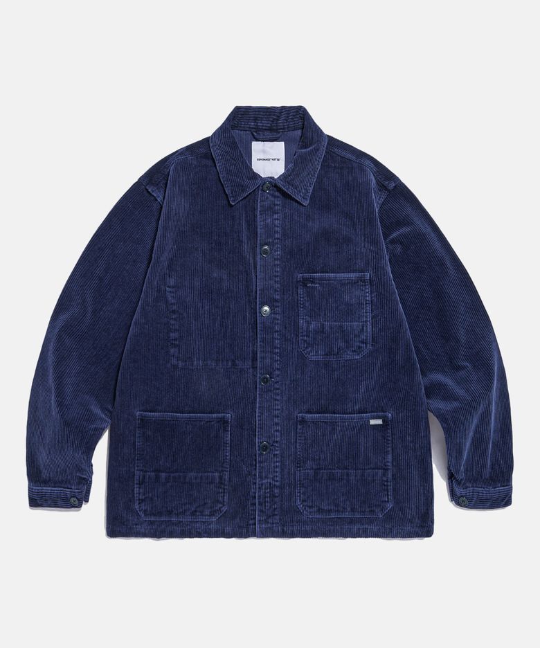 Corduroy French Work Jacket Dark Blue