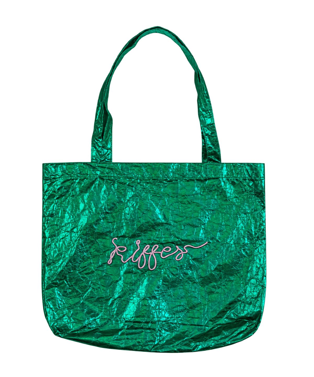 키페(KIFFER) Logo Metallic Crushed Eco bag-green