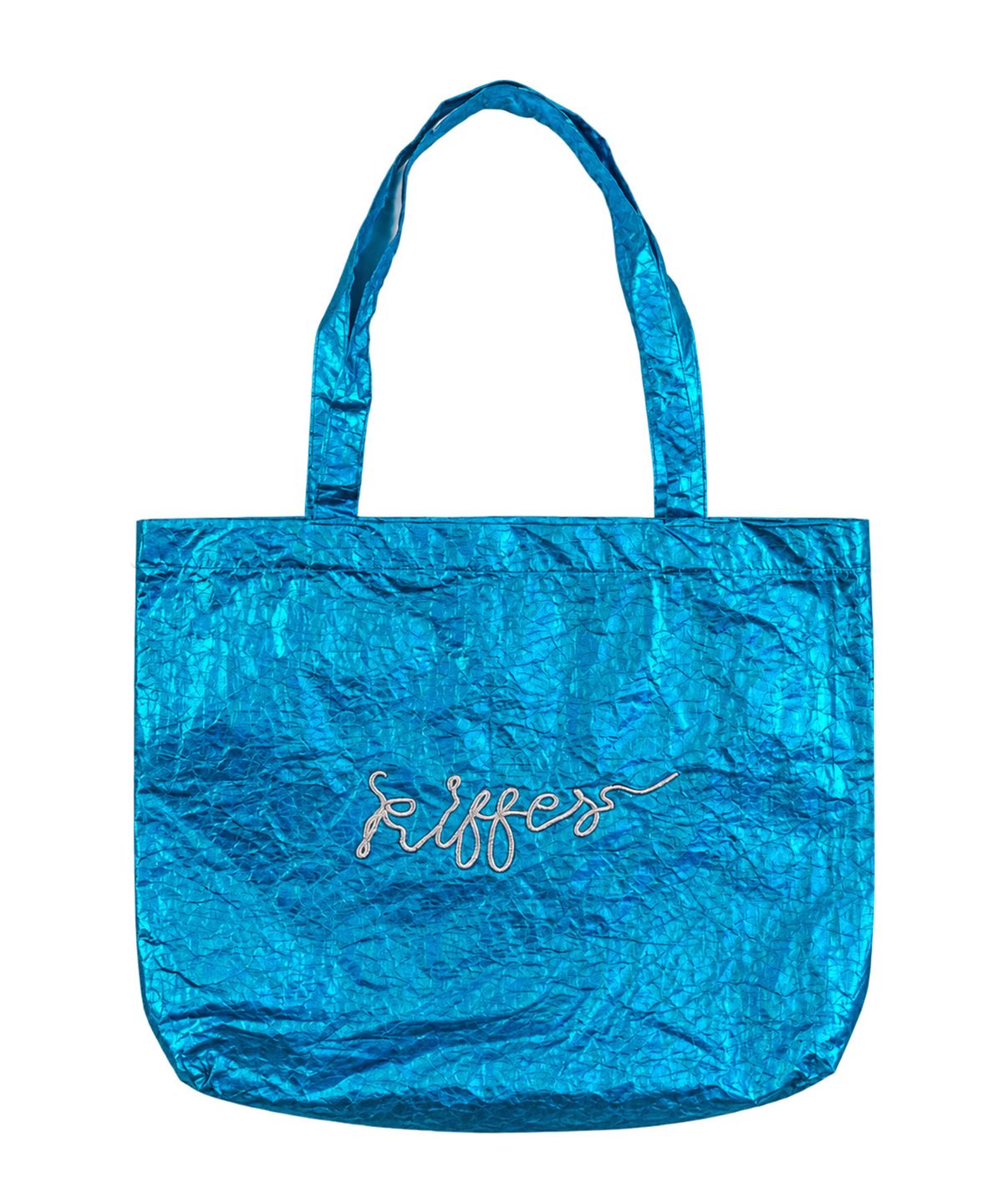 키페(KIFFER) Logo Metallic Crushed Eco bag-blue