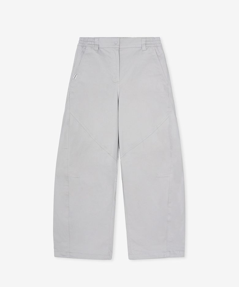 NBNTG4W912 / WOMEN 윈터 우븐 커브드 오버와이드팬츠 (L/GRAY)