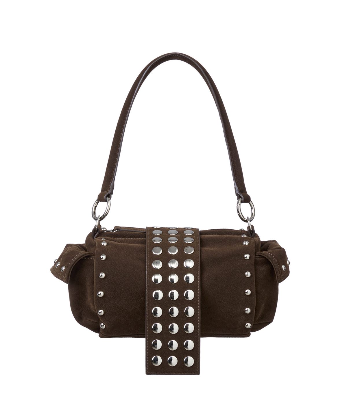 다이닛(DEINET) TWO-WAY STUD MINI BAG IN BROWN