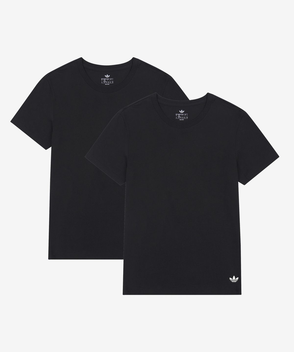 아디다스 언더웨어(ADIDAS UNDERWEAR) [2PACK] 오리지널 컴포트 코어 코튼 반팔 런닝 블랙