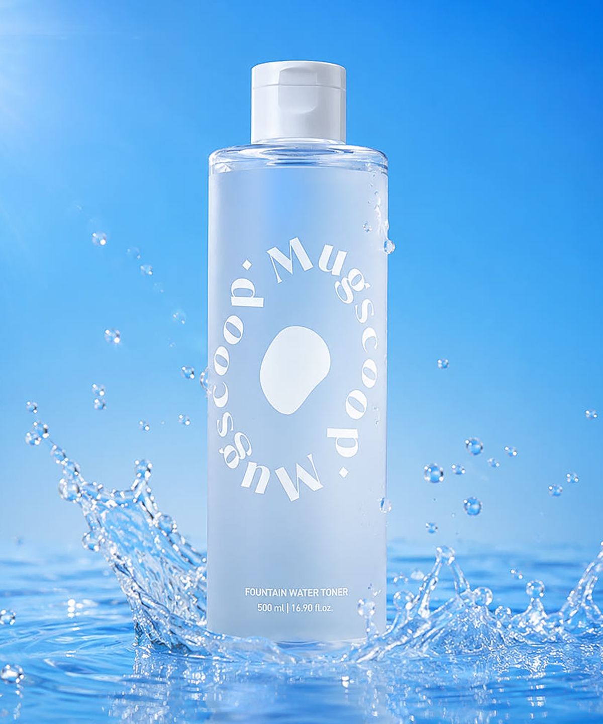 머그스쿱(MUGSCOOP) 파운틴 워터 수분 진정 약산성 토너 500ml 대용량