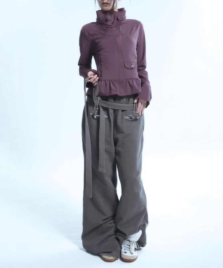 Buckle Sweatpants - Pigment Brown