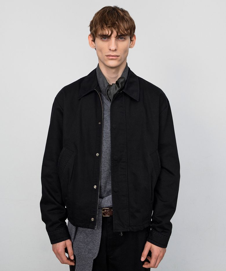 NOAH TIRE POCKET BOMBER JACKET (BLACK)