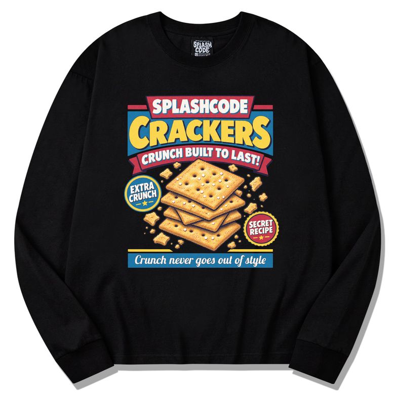 롱슬리브 블랙 - 크래커(Crackers)