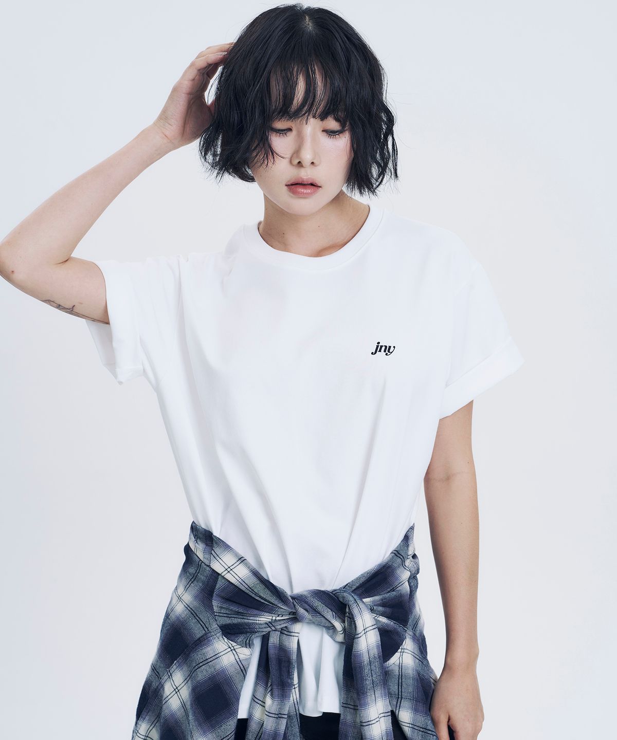 지니영(JEENYYOUNG) JNY 기본 박스티 화이트 (Basic Box Tee - White)