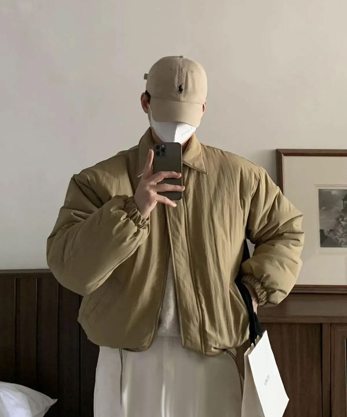 너스(NUS) YEI Padding Jacket (beige)