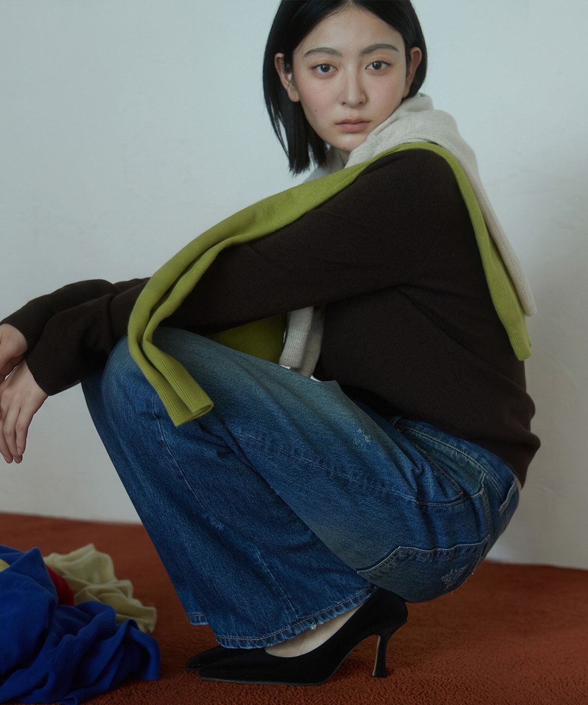 크래키(KRAKKI) [Women] Lambswool Knit Cardigan_Dark Brown [KR266PWG902]