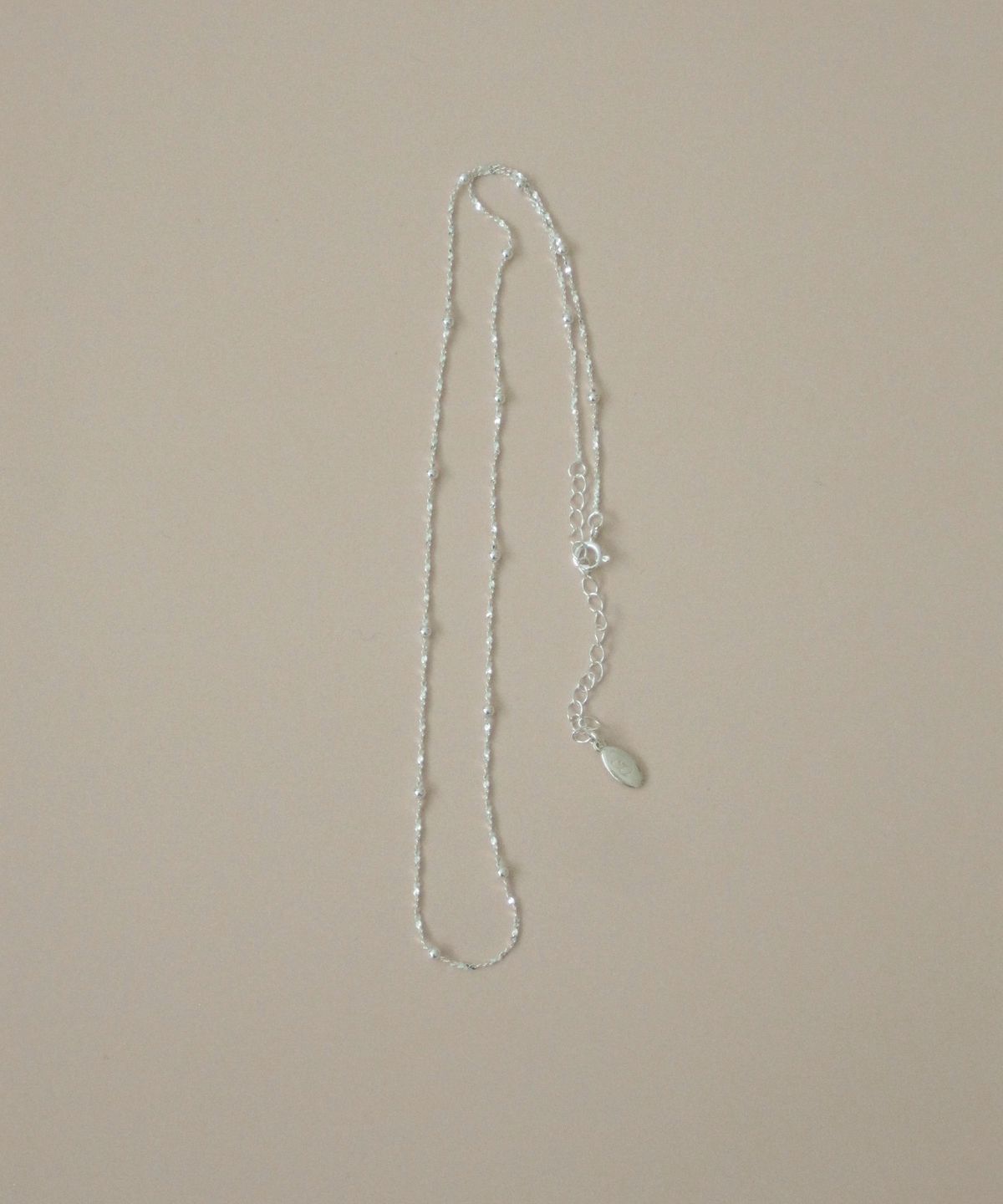 둥그런(DUNGEUREON) [925 Silver] Casey Necklace (Silver)
