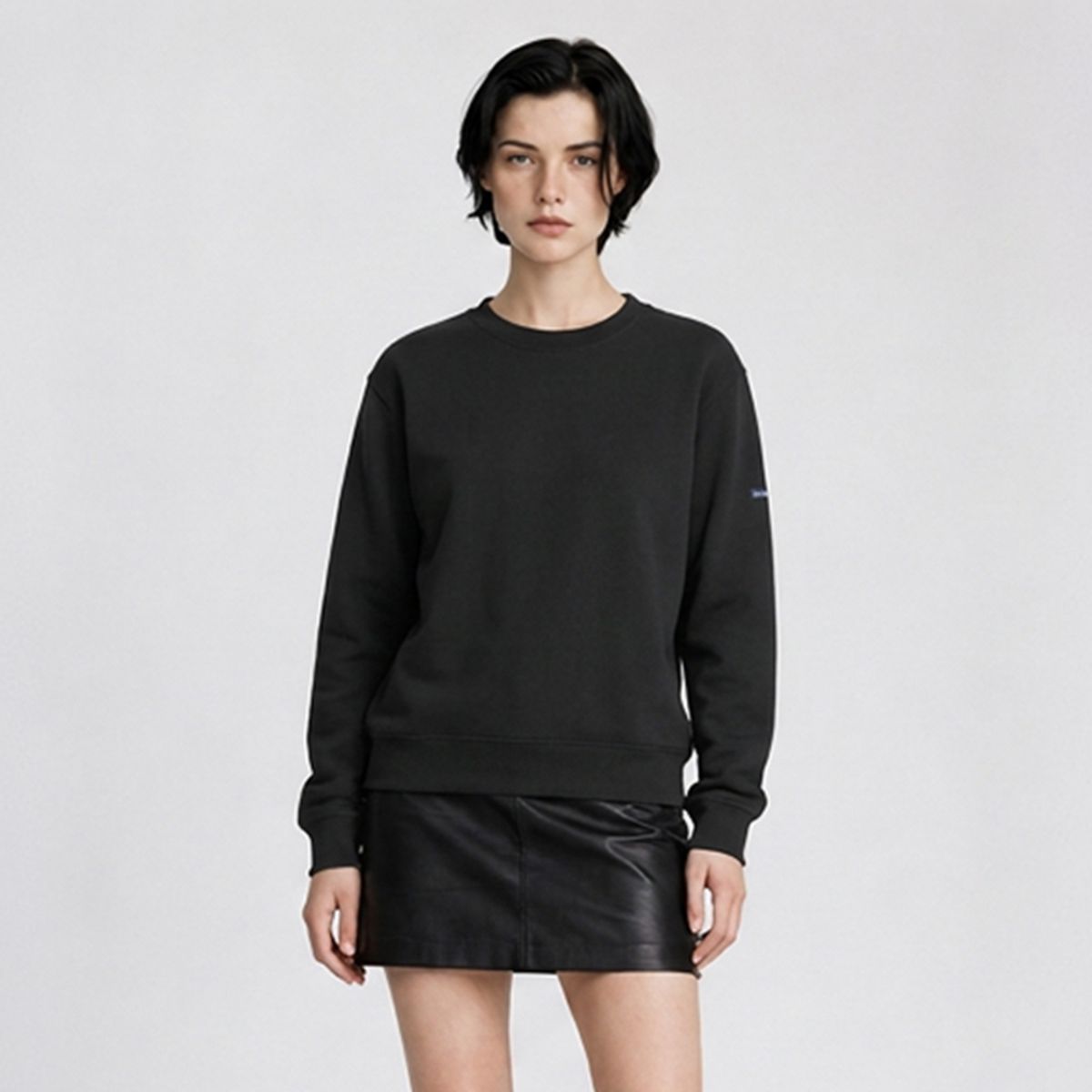 세인트제임스(SAINT JAMES) 봉봉 엘보 패치 스웻셔츠 (GRN) ASJU2G3KR74-GRN