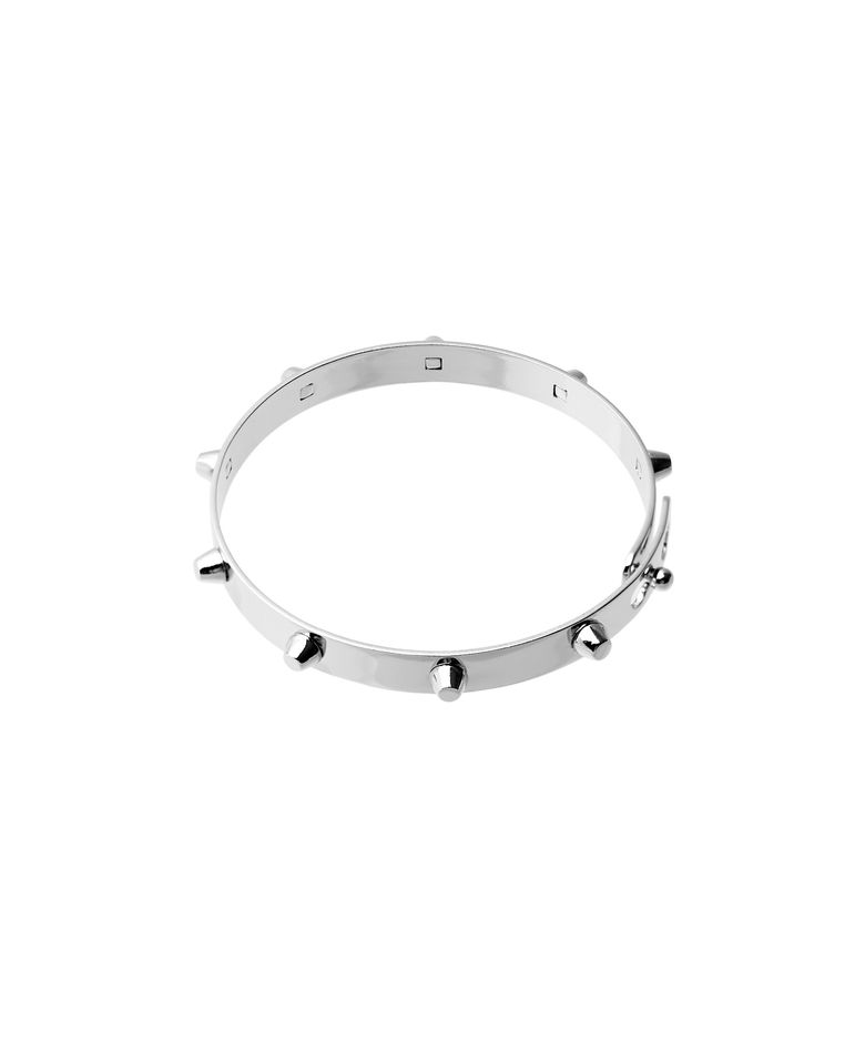 Lock stud bangle Silver