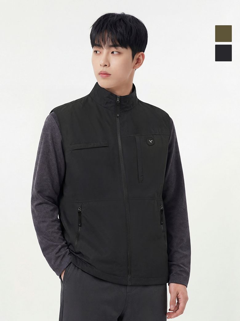 남성 멀티 포켓 윈드 베스트_WO3MTVT601