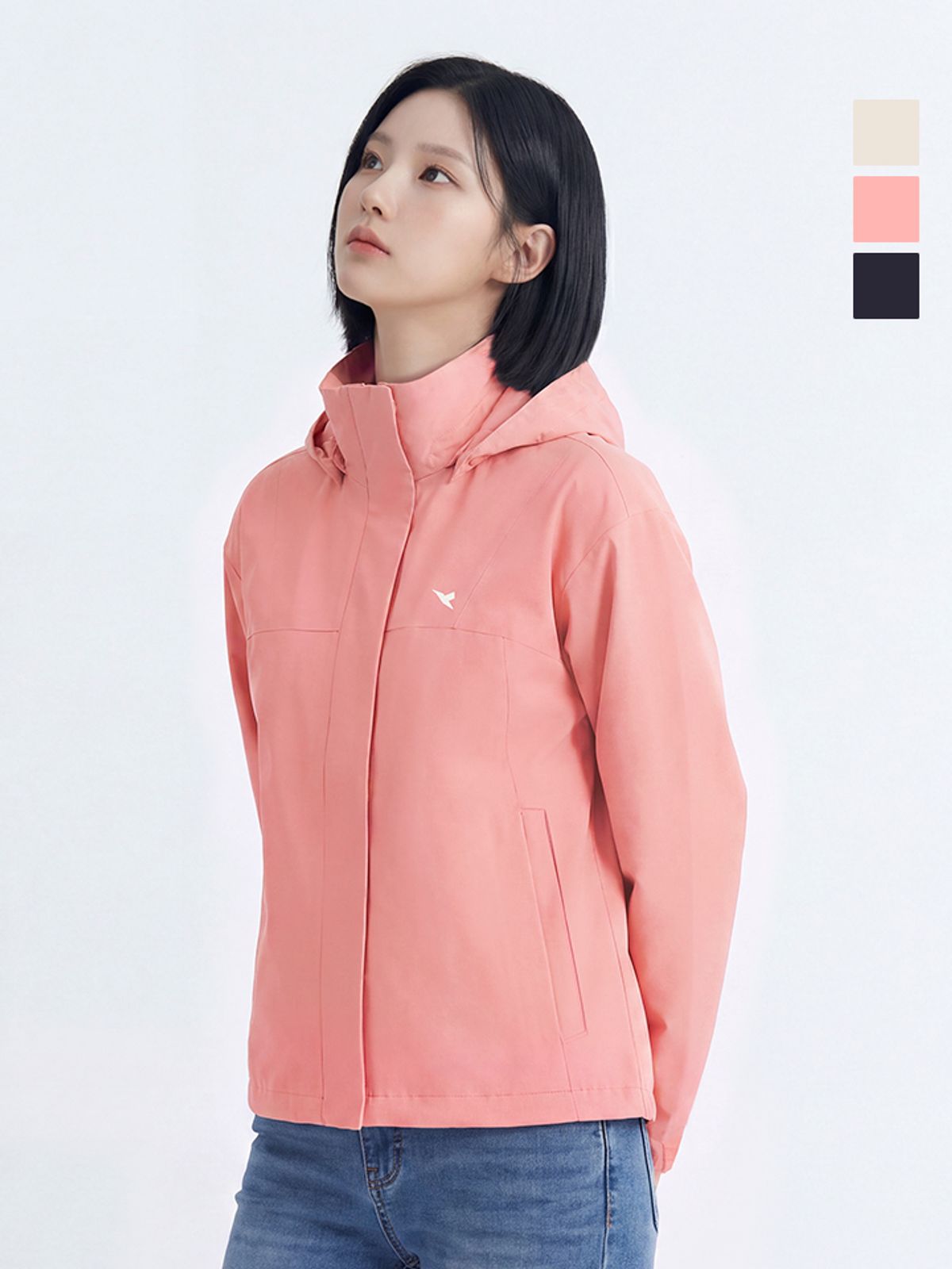 웨스트우드(WESTWOOD) 여성 크롭 바람막이 점퍼_WO3WTJW216