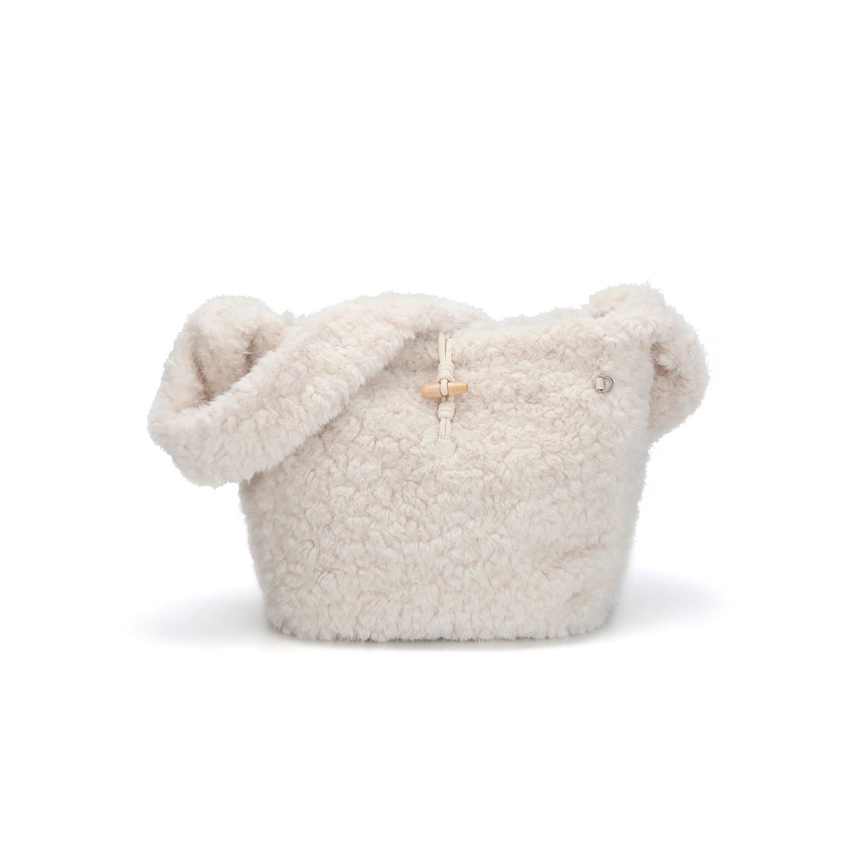 캉골(KANGOL) 에코 퍼 크로스백 라지 3415 아이보리