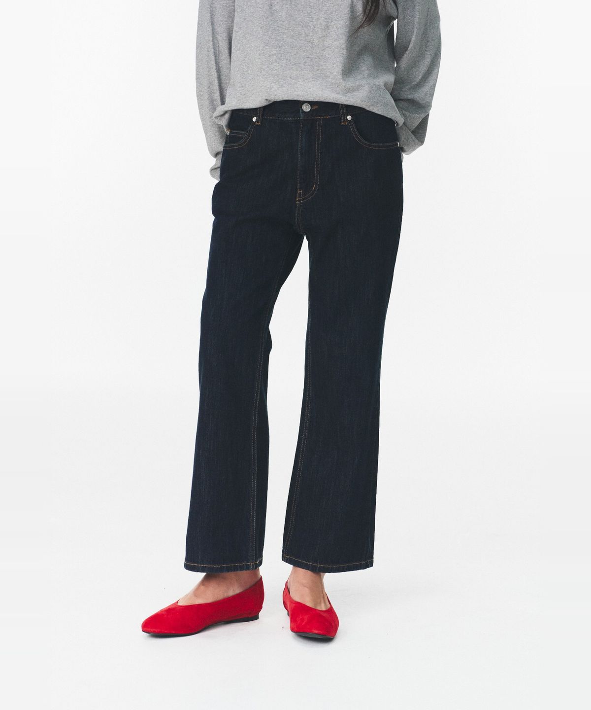 블루브릭(BLUEBRICK) [기장선택] Road flare denim (indigo)