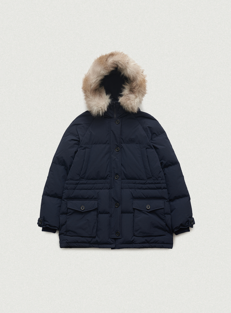 Everest Fur-Trimming Duck Down Parka_Navy
