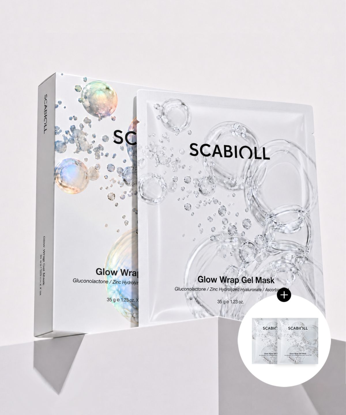 스카비올(SCABIOLL) 글로우 랩 겔 마스크 4매입(+증정 2매)