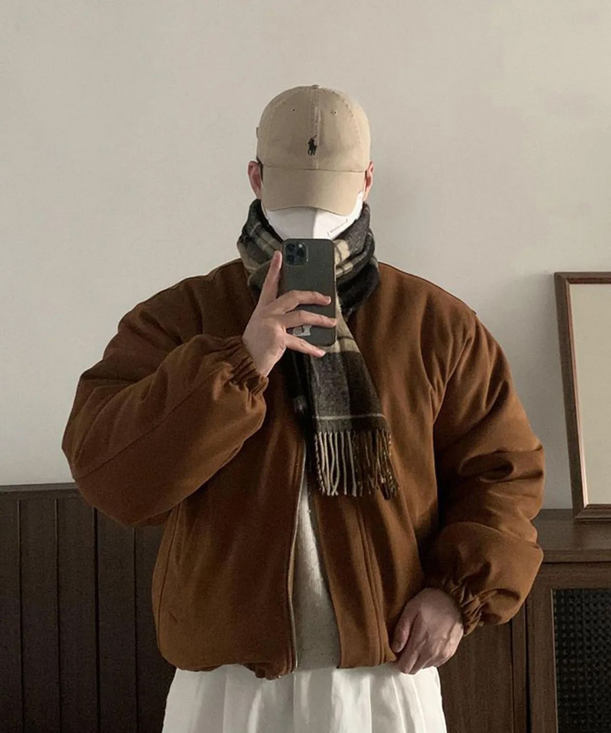 너스(NUS) YEI Suede Padding Jacket (camel)