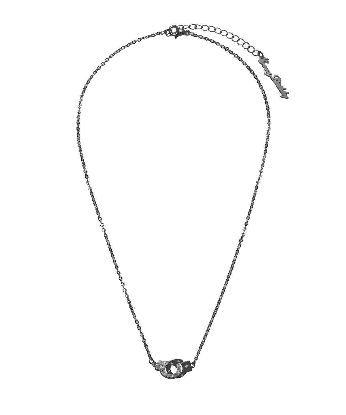 에브리벌스데이(EVERYBIRTHDAY) Handcuff love shot necklace Gunmetal