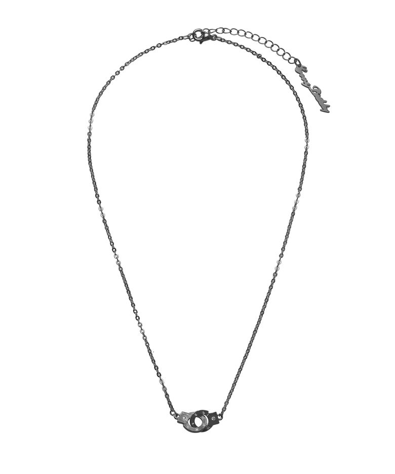Handcuff love shot necklace Gunmetal