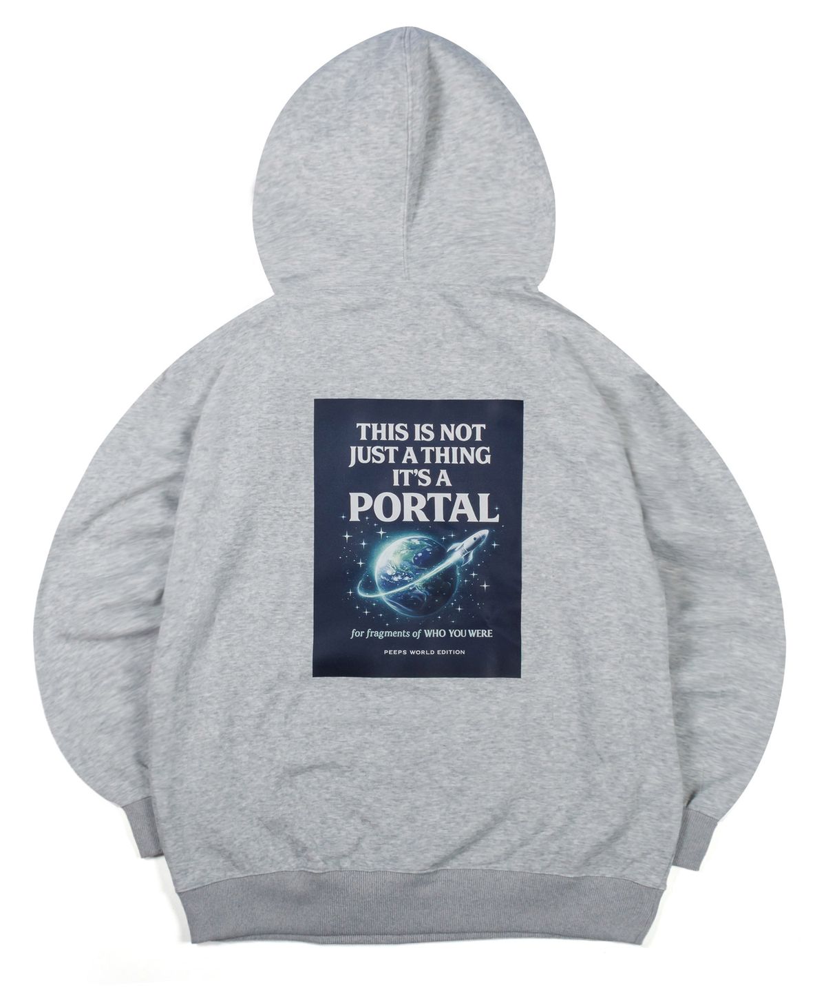 핍스(PEEPS) Cosmic Portal Hoodie (GREY)