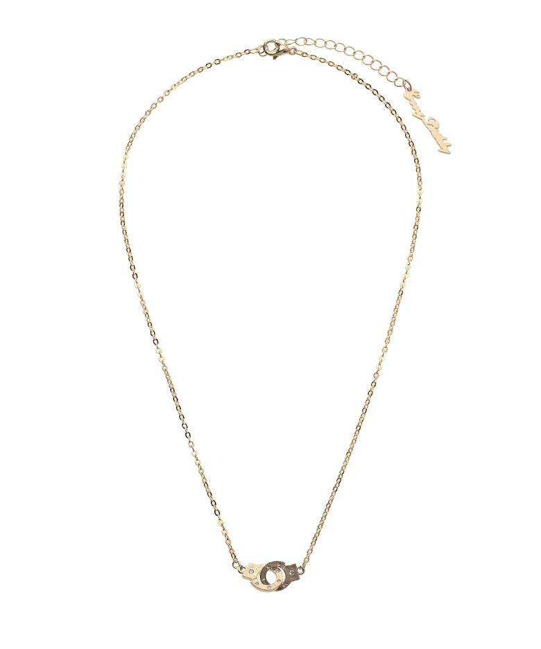 Handcuff love shot necklace Gold