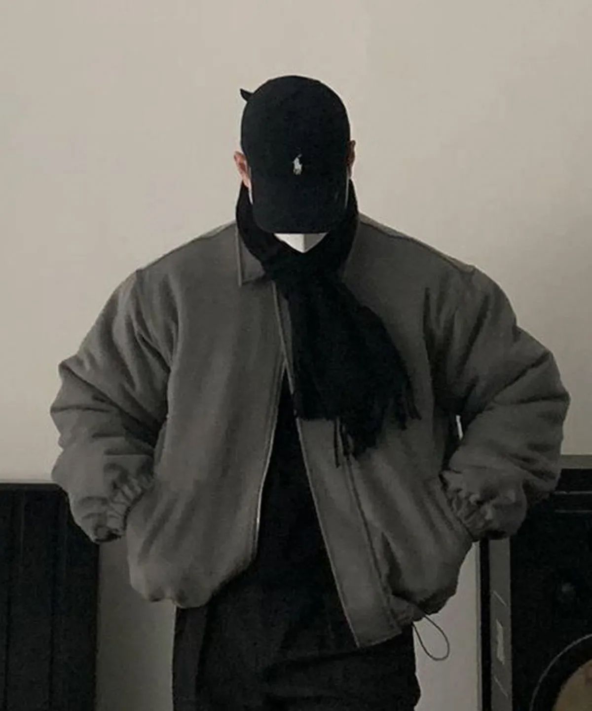 너스(NUS) YEI wool 100 padding jacket (grey)