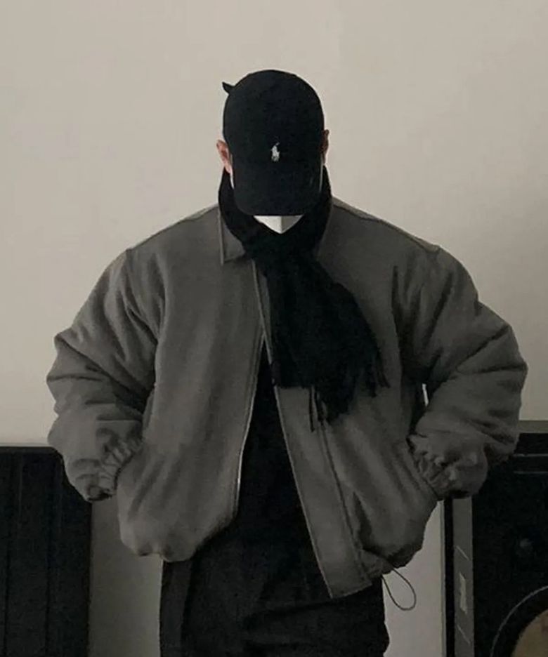 YEI wool 100 padding jacket (grey)