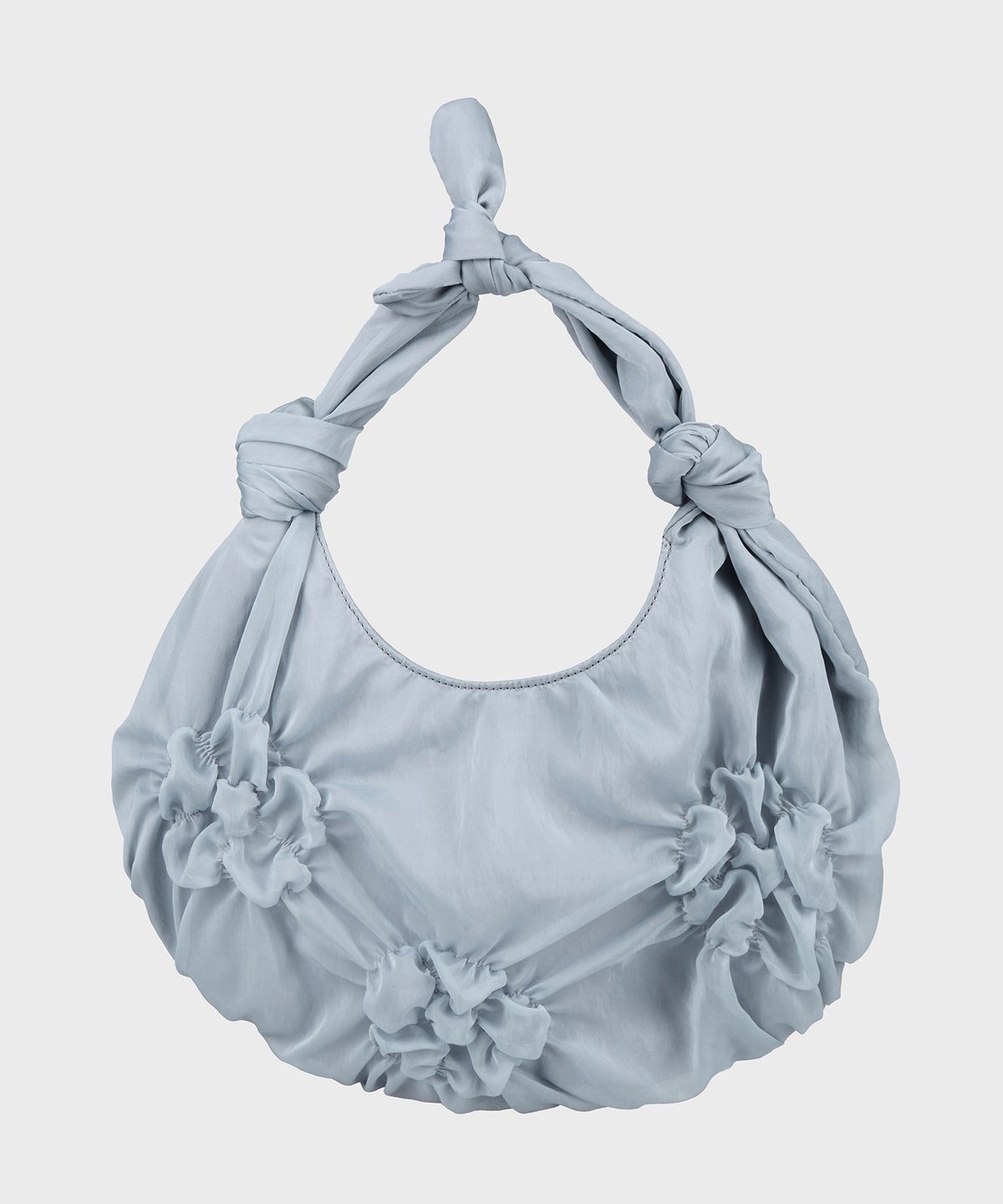 킴지수(KIMZISU) Floral Motif Smocked Mini Bag_SKY BLUE