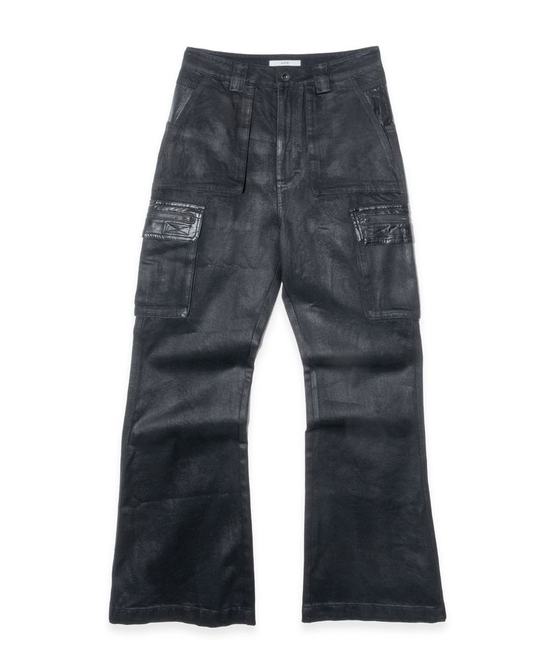 TRSC Coated Multi Pocket Cargo Pant (Black)