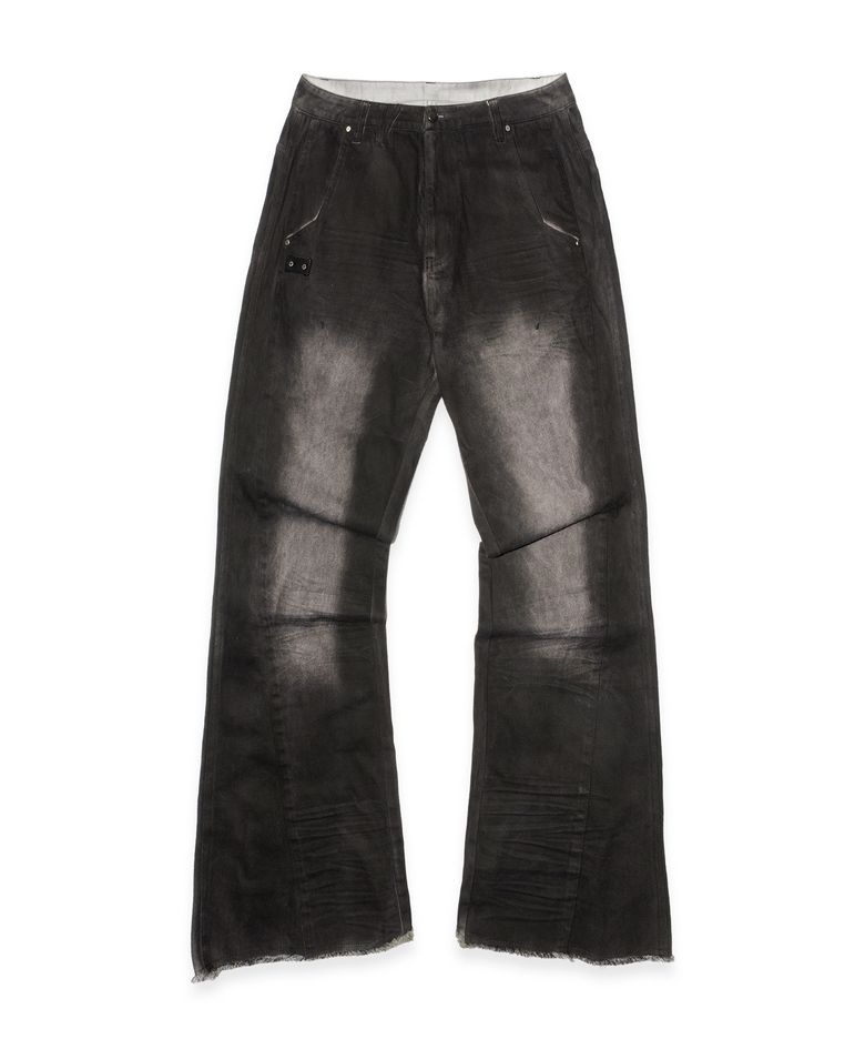 Sotillda Washed Raw Edge Denim (Black)