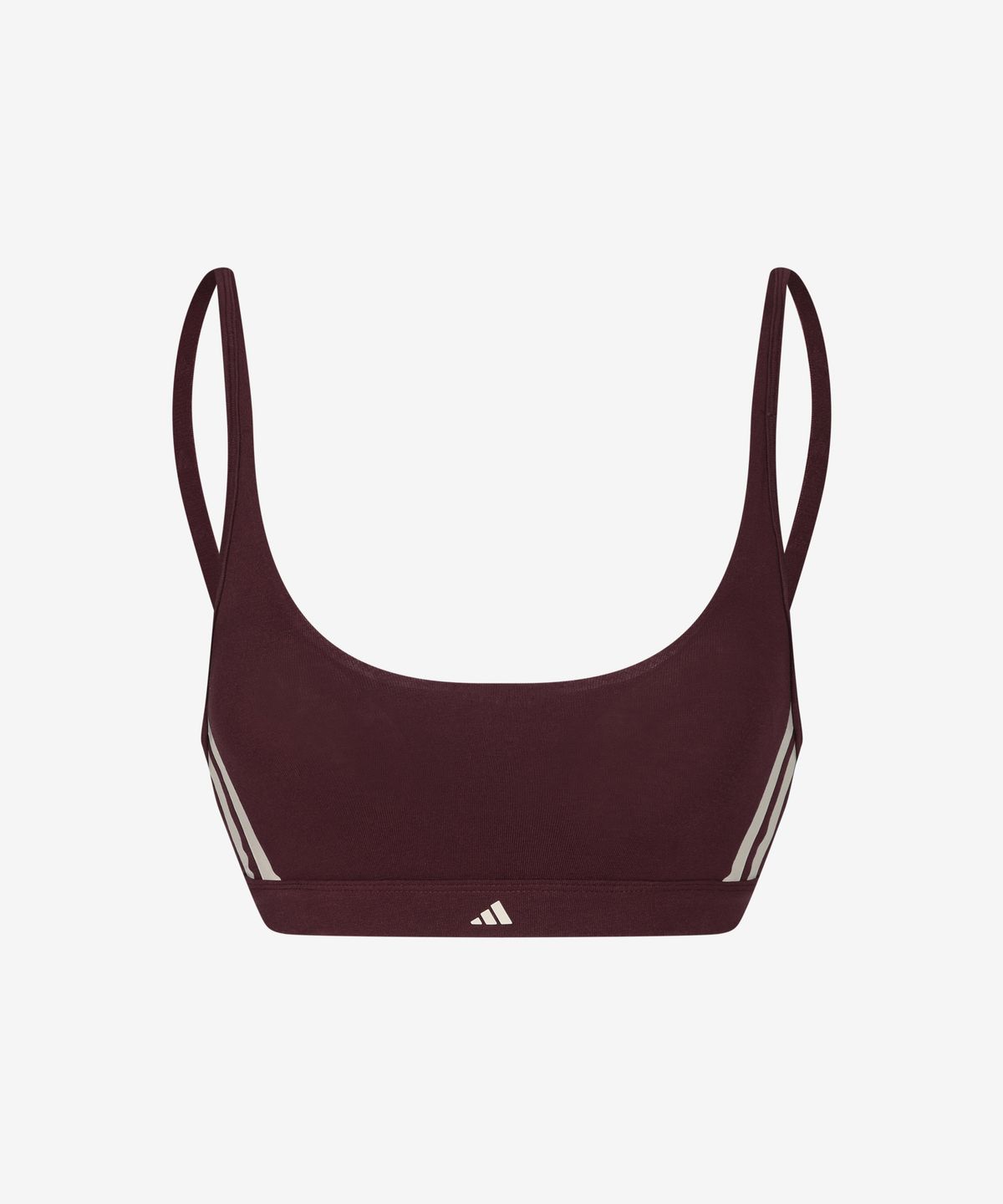 아디다스 언더웨어(ADIDAS UNDERWEAR) 코튼 스쿱넥 브라렛 브라운