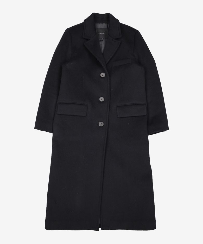 소이 울 싱글 코트 / SOY WOOL SINGLE COAT_BLACK S