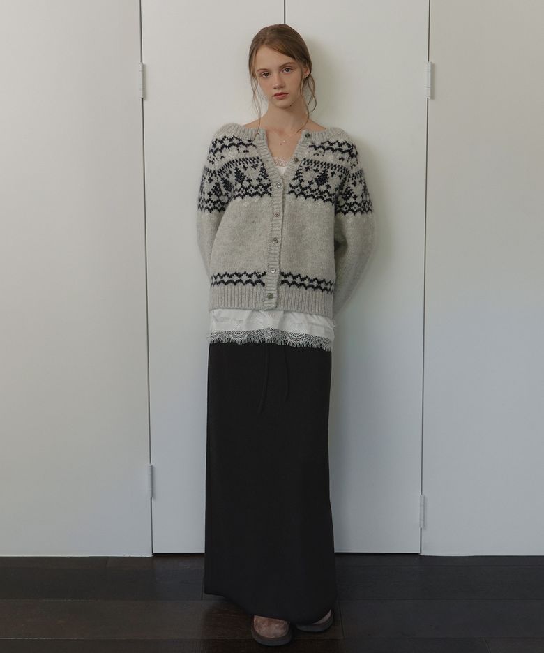 Comfy jersey H skirt (black)