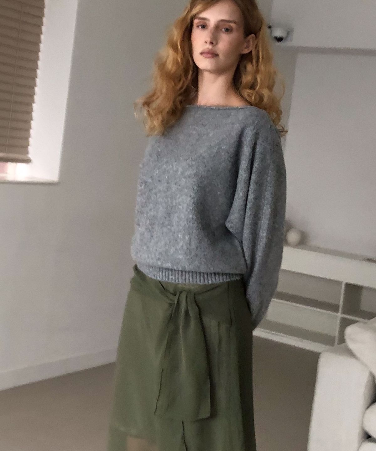 딜라이디(DELIDI) Witty wool knit top (gray)